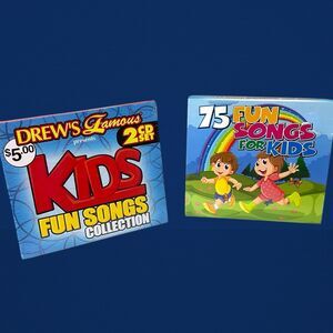Drew's Famous Kids Fun Songs & 75 Funs Songs for Kids 5 CDs 95 Songs New Sealed